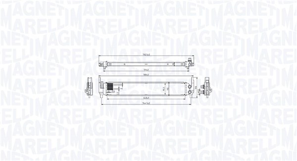 MAGNETI MARELLI Ladeluftkøler 351319206060 for VAG