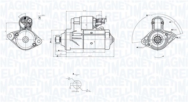 MAGNETI MARELLI Starter 063726156010 for AUDI SKODA