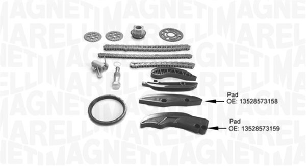 MAGNETI MARELLI Styrekædesæt 341500001430 for BMW BMW (BRILLIANCE)
