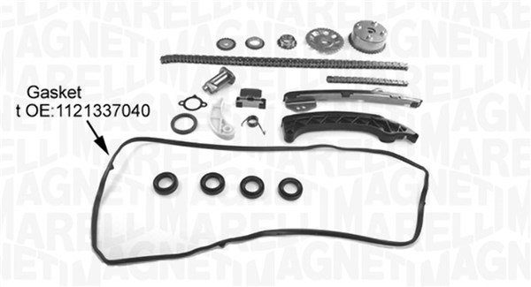 MAGNETI MARELLI Styrekædesæt 341500001470 for TOYOTA