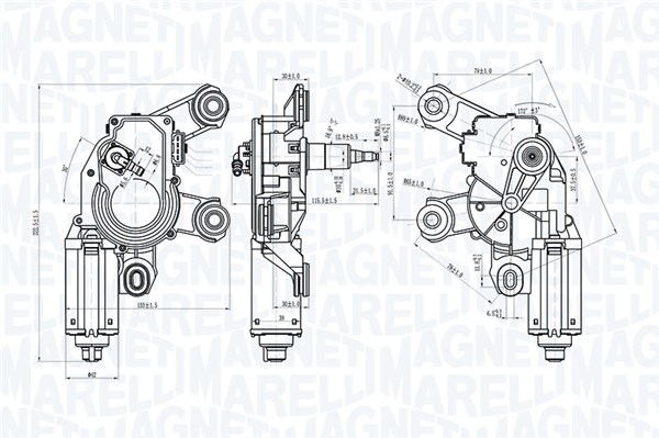 MAGNETI MARELLI Viskermotor 064073000010 bag for VW VAG
