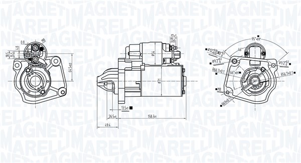 MAGNETI MARELLI Starter 063726281010 for CITROËN/PEUGEOT