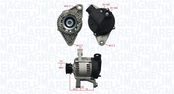 MAGNETI MARELLI Generator 063731220010 for FIAT LANCIA