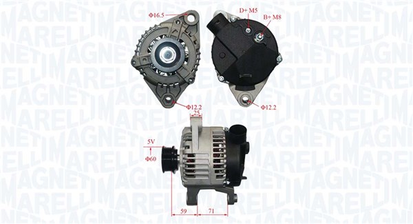MAGNETI MARELLI Generator 063731221010 for LANCIA