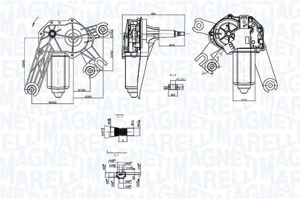 MAGNETI MARELLI Viskermotor 064073800010 bag for CITROËN/PEUGEOT