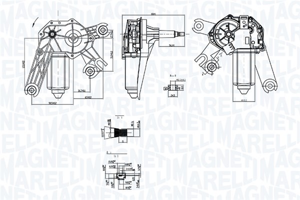 MAGNETI MARELLI Viskermotor 064073900010 bag for CITROËN/PEUGEOT