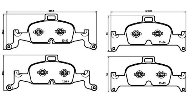 MAGNETI MARELLI Bremseklodser 363700585164 for AUDI VW AUDI (FAW)