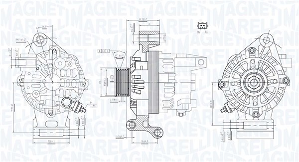 MAGNETI MARELLI Generator 063731474010 for FORD MITSUBISHI