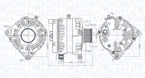 MAGNETI MARELLI Generator 063731513010 for MERCEDES-BENZ