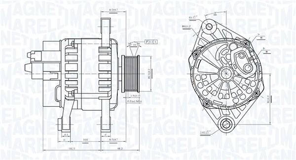 MAGNETI MARELLI Generator 063731743010 for FIAT