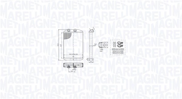 MAGNETI MARELLI Varmeelement, kabinevarme 350218519000 for OPEL VAUXHALL MERCEDES-BENZ NISSAN RENAULT