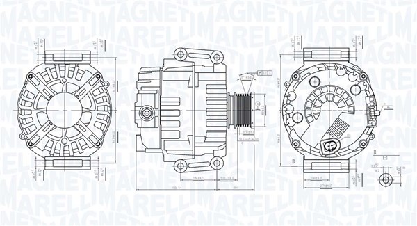 MAGNETI MARELLI Generator 063732072010 for MERCEDES-BENZ