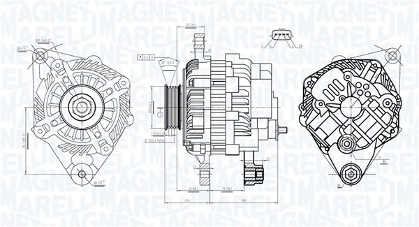 MAGNETI MARELLI Generator 063733526010 for MERCEDES-BENZ MITSUBISHI
