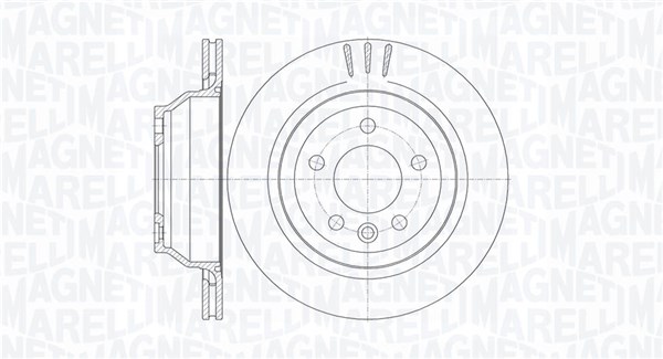 MAGNETI MARELLI Bremseskive 361302040739 314mm 22mm for VW
