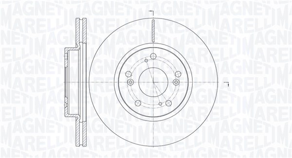MAGNETI MARELLI Bremseskive 361302040737 282mm 23mm for HONDA
