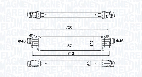 MAGNETI MARELLI Ladeluftkøler 351319205880 for OPEL VAUXHALL