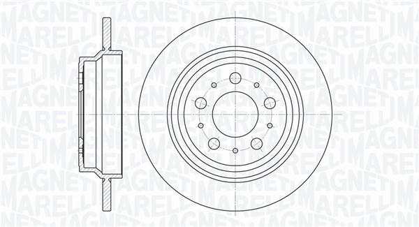 MAGNETI MARELLI Bremseskive 361302040692 288mm 12mm for VOLVO