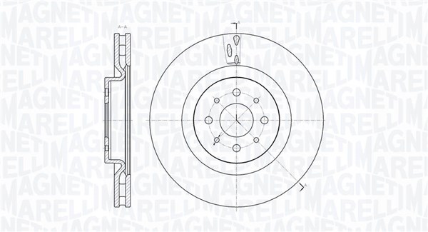 MAGNETI MARELLI Bremseskive 361302040766 305mm 28mm for ALFA ROMEO