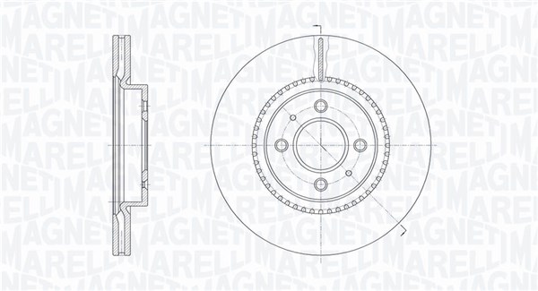 MAGNETI MARELLI Bremseskive 361302040807 280mm 22mm for HYUNDAI KIA