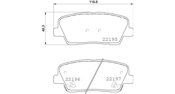 MAGNETI MARELLI Bremseklodser 363700430105 for HYUNDAI KIA