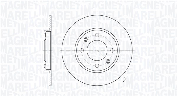 MAGNETI MARELLI Bremseskive 361302040695 247mm 8mm for CITROËN PEUGEOT