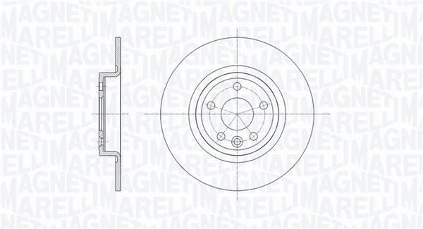 MAGNETI MARELLI Bremseskive 361302040666 300mm 10mm for JAGUAR LAND ROVER