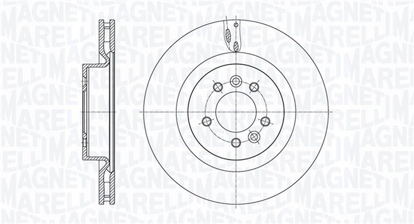 MAGNETI MARELLI Bremseskive 361302040806 360mm 30mm for LAND ROVER