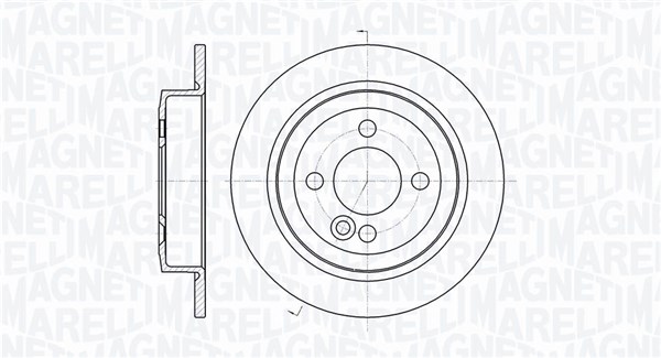 MAGNETI MARELLI Bremseskive 361302040725 259mm 10mm for MINI