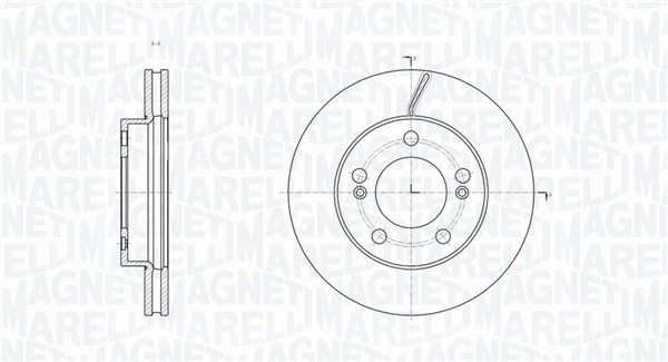 MAGNETI MARELLI Bremseskive 361302040809 294mm 28mm for SSANGYONG