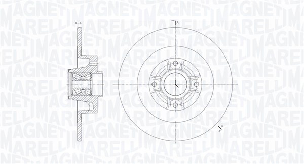 MAGNETI MARELLI Bremseskive 361302040820 270mm 10mm for RENAULT
