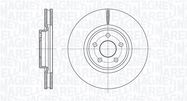 MAGNETI MARELLI Bremseskive 361302040668 316mm 32mm for FORD