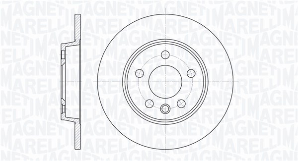MAGNETI MARELLI Bremseskive 361302040717 280mm 12mm for VW