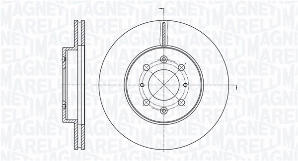 MAGNETI MARELLI Bremseskive 361302040701 262mm 21mm for HONDA