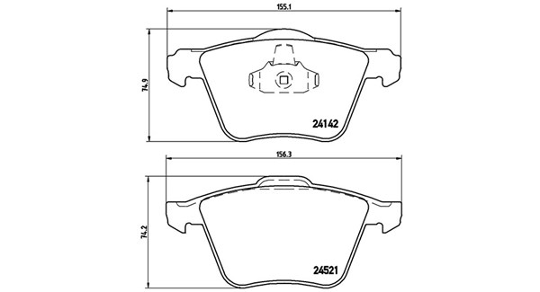 MAGNETI MARELLI Bremseklodser 363700524077 for FORD VOLVO