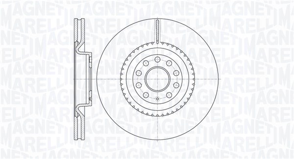 MAGNETI MARELLI Bremseskive 361302040697 345mm 30mm for VW SKODA
