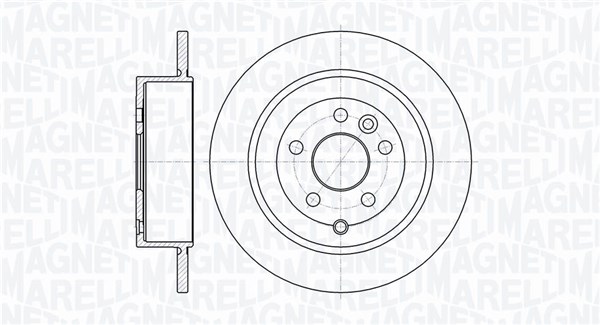 MAGNETI MARELLI Bremseskive 361302040724 302mm 12mm for LAND ROVER