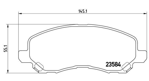 MAGNETI MARELLI Bremseklodser 363700554030 for CHRYSLER BAIC WEIWANG PEUGEOT CITROËN JEEP DODGE MITSUBISHI MITSUBISHI (GAC) MITSUBISHI (SOUEAST)