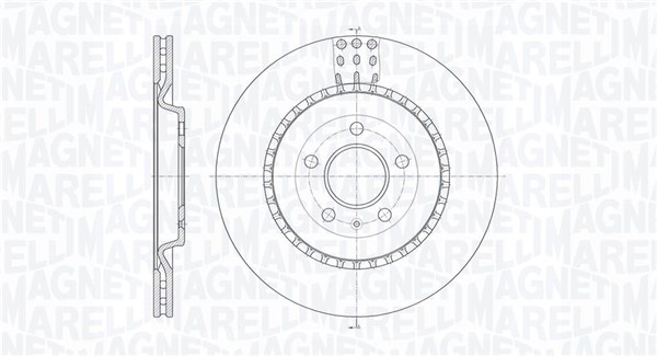 MAGNETI MARELLI Bremseskive 361302040776 330mm 22mm for AUDI VW PORSCHE AUDI (FAW)