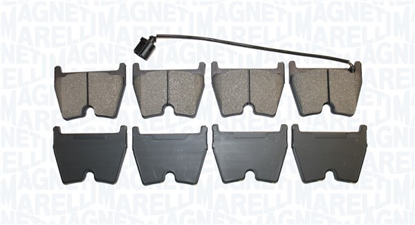 MAGNETI MARELLI Bremseklodser 363916061291 for AUDI