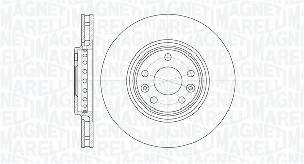 MAGNETI MARELLI Bremseskive 361302040757 320mm 28mm for RENAULT
