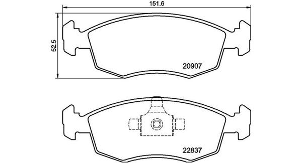 MAGNETI MARELLI Bremseklodser 363700423192 for FIAT