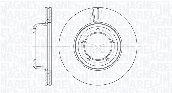 MAGNETI MARELLI Bremseskive 361302040740 298mm 24mm for LAND ROVER