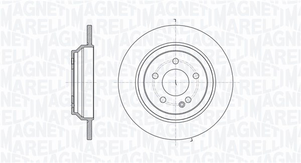 MAGNETI MARELLI Bremseskive 361302040715 300mm 12mm for MERCEDES-BENZ