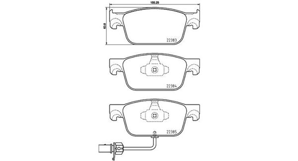MAGNETI MARELLI Bremseklodser 363700585153 for VW AUDI AUDI (FAW)