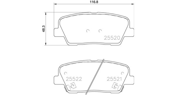 MAGNETI MARELLI Bremseklodser 363700430104 for KIA