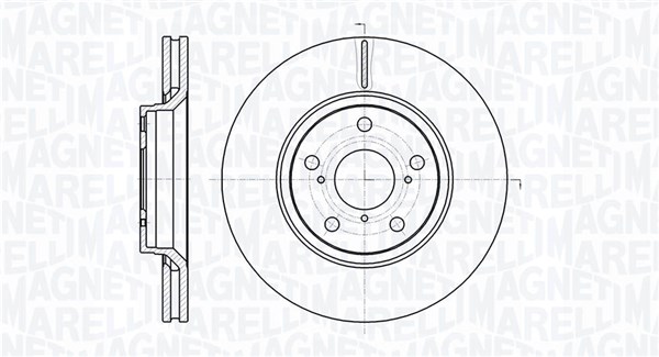 MAGNETI MARELLI Bremseskive 361302040745 295mm 26mm for TOYOTA