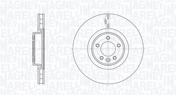 MAGNETI MARELLI Bremseskive 361302040762 380mm 34mm for LAND ROVER