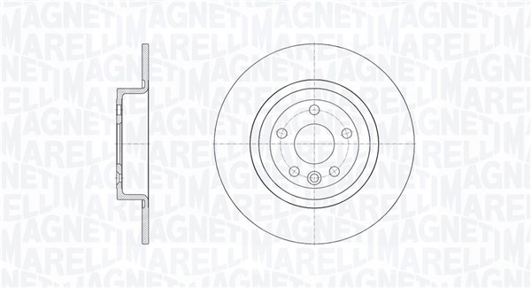 MAGNETI MARELLI Bremseskive 361302040659 317mm 10mm for LAND ROVER