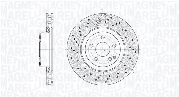 MAGNETI MARELLI Bremseskive 361302040765 335mm 32mm for MERCEDES-BENZ