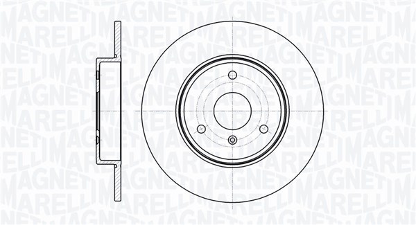 MAGNETI MARELLI Bremseskive 361302040729 280mm 9,7mm for SMART
